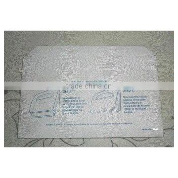 Flushable hygienic toilet seat cover, disposable tissue paper toilet seat covers