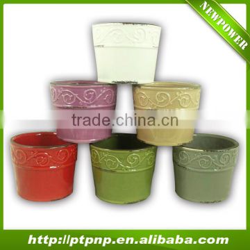 Hot new products garden Round ceramics pot / flower pot