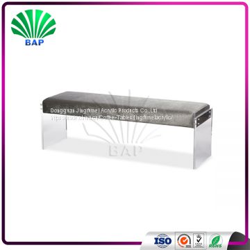 Best Selling Black Cushion Bench Changing Room Bench Acrylic Bench Leg