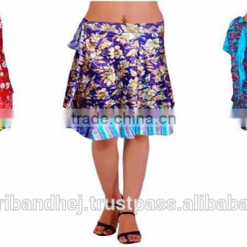 2016 Magic wrap skirts - Silk saree wrap skirts -party wear skirt-silk skirts 128