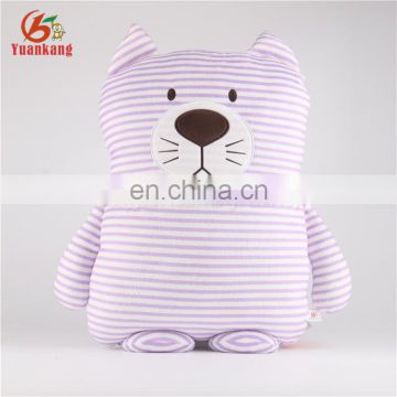 High Quality Wholesale Custom Cute Plush Stuffed Animal Cat Stripe Cat Toys For Sale