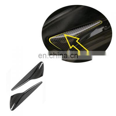 Accessories Parts Real Carbon Fiber Side Camera Decorative Cover Patch For Tesla Model 3