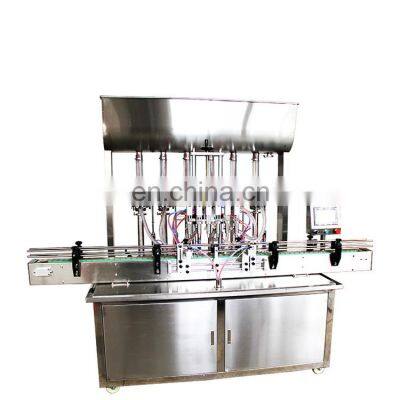 Auto filling machine pneumatic filler machine Six head straight paste filling machine price