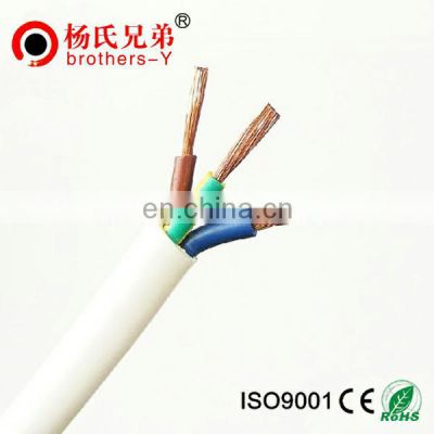Copper conductor PVC insulated RVV 3 cores Electrical cable wire