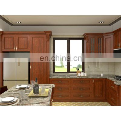 Modern modular kitchen cabinets price solid wood hardwood kitchen cabinet modern design