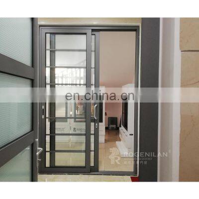 Rogenilan 110 series latest design aluminum frame glass sliding stacking doors