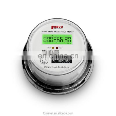 EM12100RS ANSI 2S two phase three wire socket energy meter