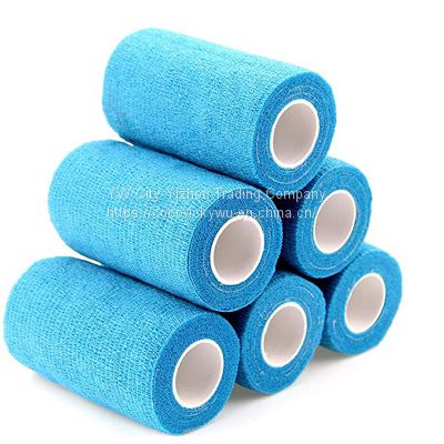 CE approved breathable wrap Elastic Self Adhesive bandage Medical Cohesive tape for pet