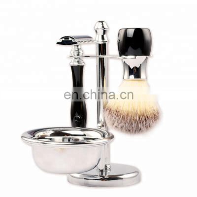 luxury Shaving Razor and Brush stainless Stand