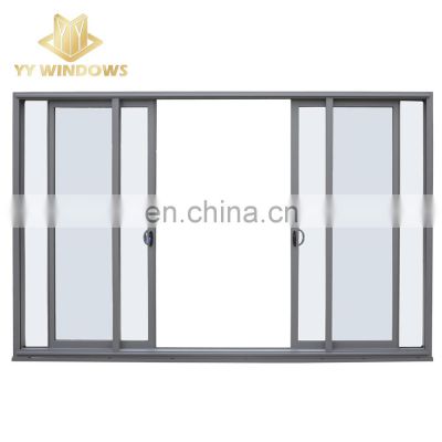 As2047 Australia Standard Large Glass Panels  Double Glazed Aluminum Sliding Patio Door