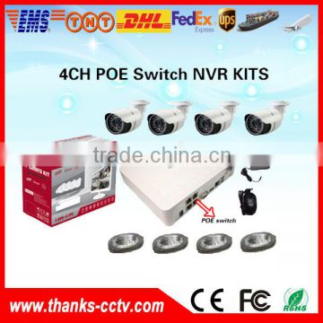 New Product 4CH P2P & POE NVR Kit, Megapixel HD CCTV Camera System