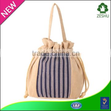subtle cotton drawstring bag women handbag