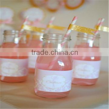 Soda Drink Paper Straws for Beverage Store Ice Drinking Booth