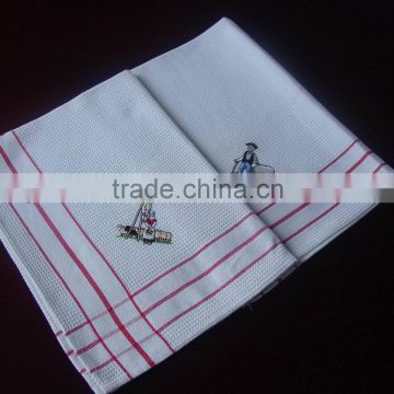 100%cotton tea towels embroidery logo