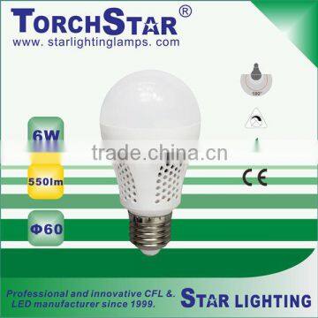 AC100V~265V 6W wide voltage LED bulb