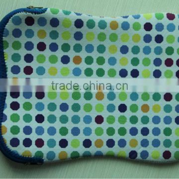 Lady 11.5 inch dot printing bag neoprene laptop case sleeve cover