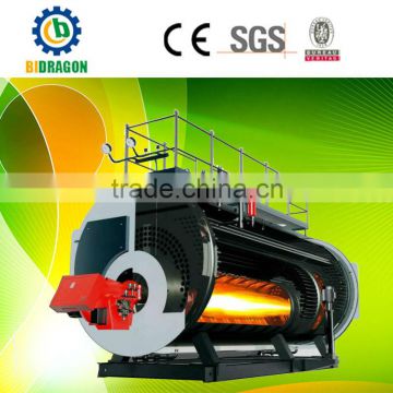 Dual fueled steam boiler WNS horizontal boiler for industry
