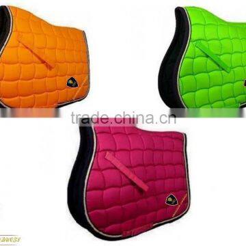 Horse Cotton Jumping Saddle Pads / Zigzag Horse Riding Quilted Saddle Pads / Horse Colors Saddle Pads