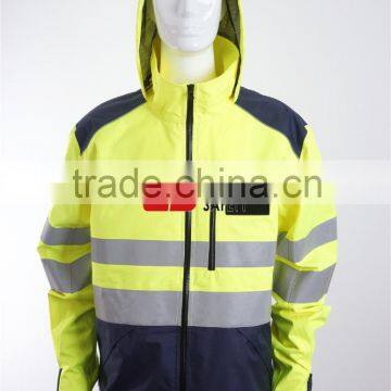 Orange High Visibility waterproof Interface Rain Jacket