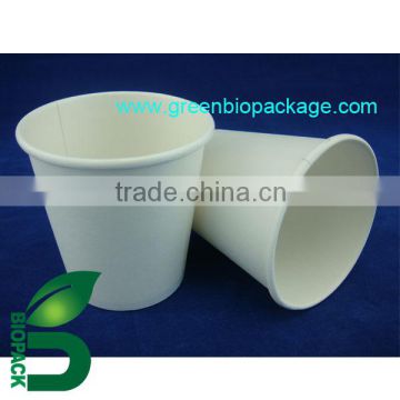 a Disposable PLA paper cup with pla coating-4oz