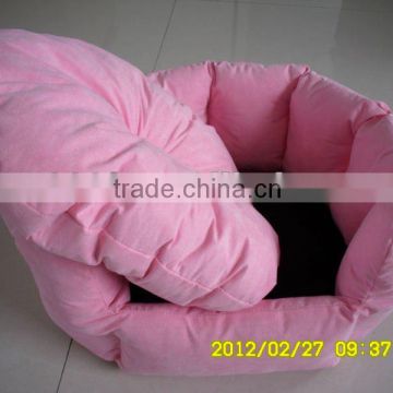 petaloid pink pet bed