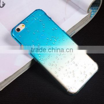 4.7 inch Mobile Phone Accessory Ultra Thin Clear Crystal 3d Water Rain Drop Phone Case back Cover For iPhone 5 6 6 plus