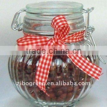 CCP544D glass storage for spice with ribbon