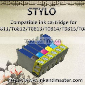 Compatible ink cartridge for T0811/T0812/T0813/T0814/T0815/T0816