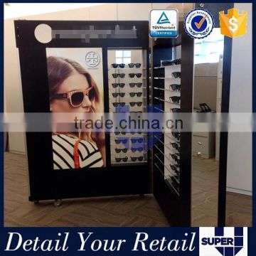 2016 eyewear shop furniture factory price best design movable practical eyewear display cabinet