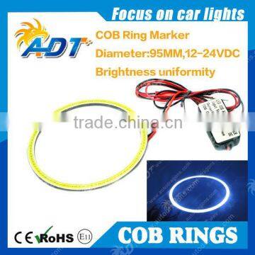 Super white 95MM COB LED CCFL Halo Ring Angel Eyes for universal cars