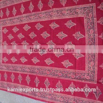 BAGROO,s beautiful traditional PRINT HAND BLOCK SINGLE & DOUBLE SIZE BEDSPREADS