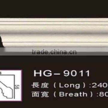 HG9011PU Material plain cornices mouldings for home/interior decoration