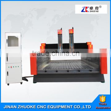 Two Independent Spindle CNC Router Stone Machine 1500*3000mm With High Z Axis 500mm PCI NCStudio Control ZK-1530                        
                                                Quality Choice