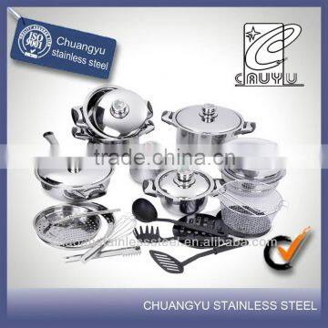 stainless steel capsule bottom corningware cookware set