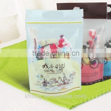 heat sealable food packaging bag stand up pouching bag