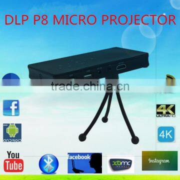 P8 Smart Mini Projector Support 4K, for Home Theater supportt ODM