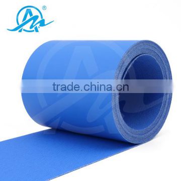 Blue flat PU conveyor belt food grade industrial belts from China