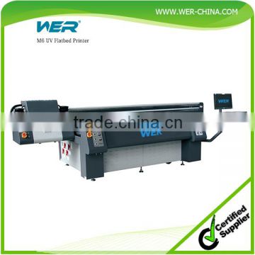 2016 hot selling China WER large format uv led flatbed printer