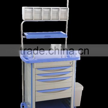 KL-8164 Plastic Medical Anesthesia Cart with castor