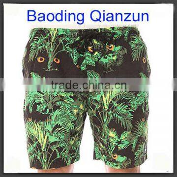 Tropical like prints 100% cotton beach shorts