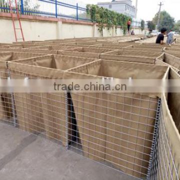 military hesco defence wall barrier 50x50x50cm per cell with geotextile liner