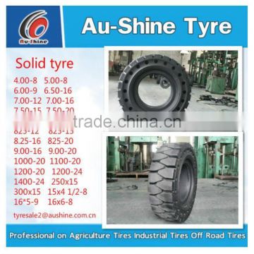 China manufacturer wholesale forklift solid tyre/solid wheel tyre 7.50-20