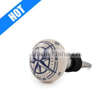 color glazed hand painted cheap ceramic wine stopper