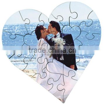 Sublimation Heart Shaped Blank Puzzle Interesting Gifts For wedding