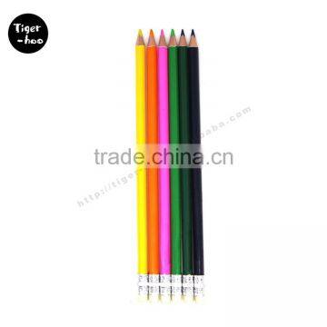 2016 good quality new double side color pencil , wood colored pencil holder , unique pencil holder