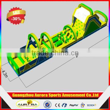 New design adult inflatable obstacle course with factory lower price
