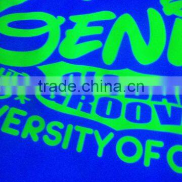 eco-friendly customized heat transfer print fluorescence green