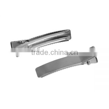 Wholesale Silver Tone Iron Based Alloy Hair Clips Findings For DIY