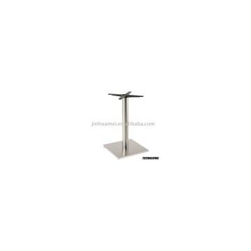 339-43SR  SQUARE INOX DINING Table Base with ROUND pole