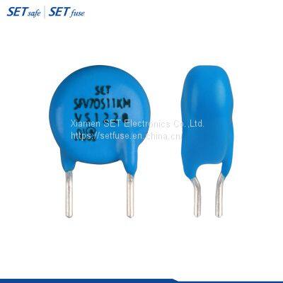 Replace Littelfuse Epcos Bourns Panasonic Vishay Sfv 7D M Series Zinc Oxide MOV Metal Oxide Varistor with RoHS & Reach Compliant